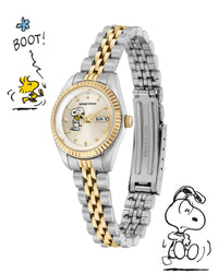 Thumbnail for Armitron x Peanuts: The Hug | 24.5mm, Peanuts Two-Tone Gold/Silver-Women-Armitron