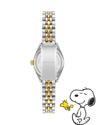 Thumbnail for Armitron x Peanuts: The Hug | 24.5mm, Peanuts Two-Tone Gold/Silver-Women-Armitron