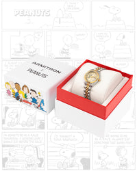 Thumbnail for Armitron x Peanuts: The Hug | 24.5mm, Peanuts Two-Tone Gold/Silver-Women-Armitron