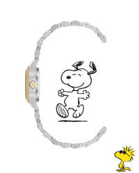 Thumbnail for Armitron x Peanuts: The Hug | 24.5mm, Peanuts Two-Tone Gold/Silver-Women-Armitron