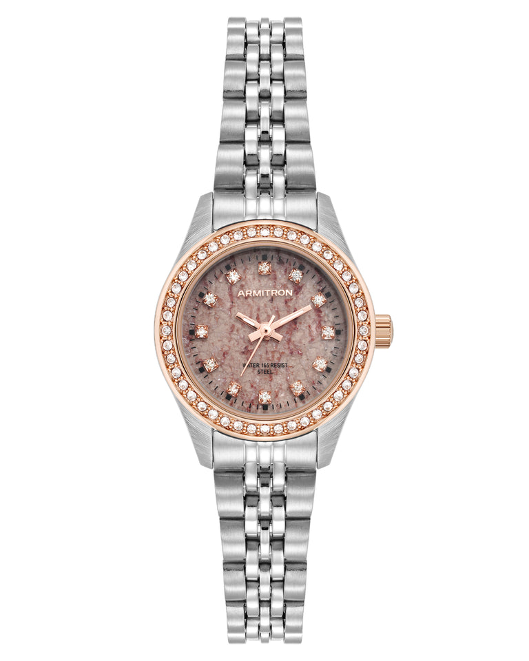 Minnie Stone Dial™ | 26mm, Quartzite Gemstone | Stainless Steel