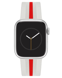 Thumbnail for Racer Silicone Band for Apple Watch™ | Cream/Red