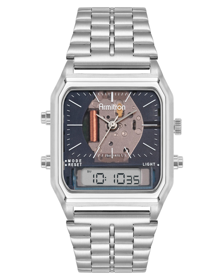 Ridgemont™ | 32.5mm, Navy | Silver Square Watches
