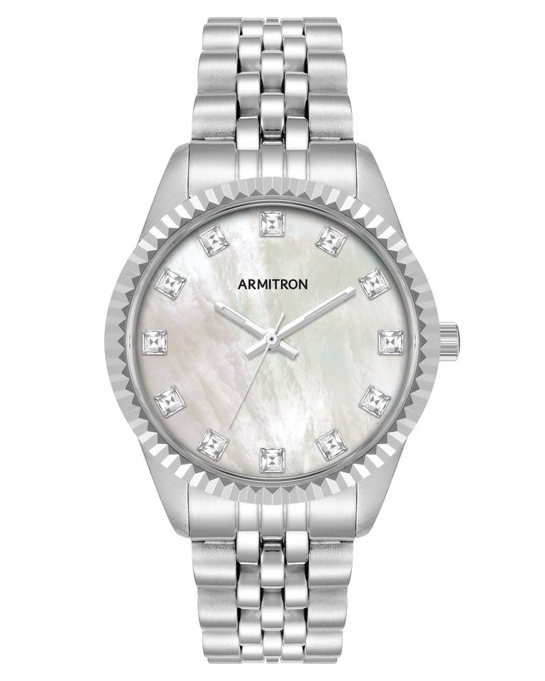 Constance™ 36mm, Pearl/Silver Women's Watches by Armitron