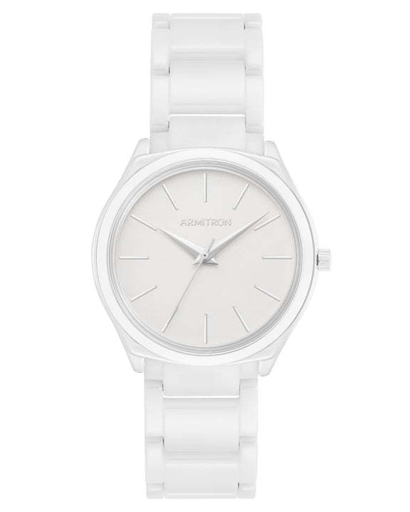 Jalyn™ | 36mm, White Ceramic/Silver | Ceramic Watches by Armitron