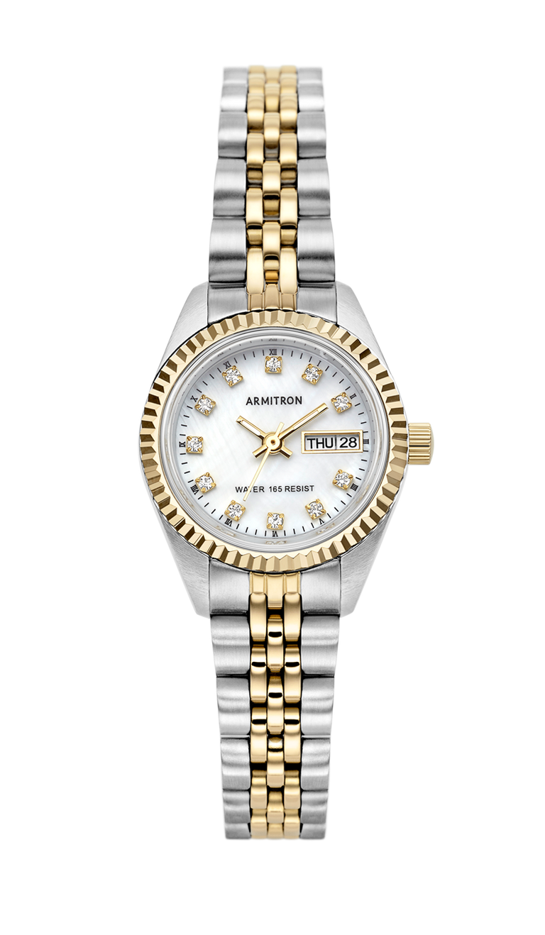 Petite Mini 3-Link Two Tone Watch 19mm in Multi main image 1