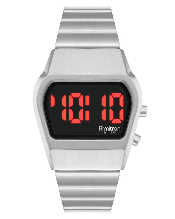 Tetra™ | 36mm, Silver/Red | Retro Watches